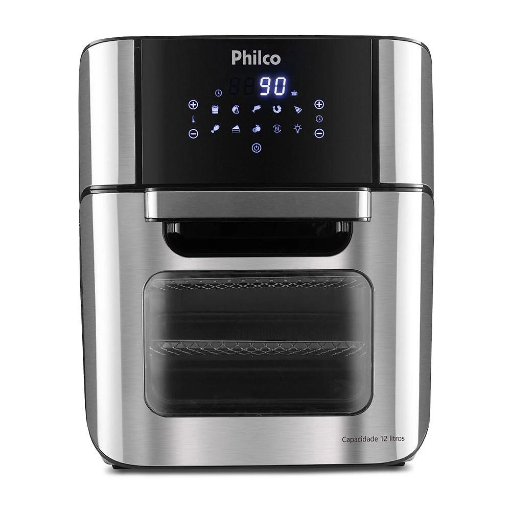 Fritadeira elétrica air fry oven philco 12 litros preto 220v pfr2200p