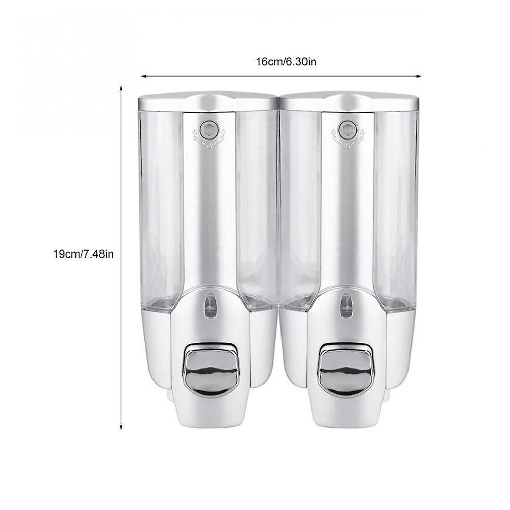 Dispenser Duplo Shampoo Alcool Gel Sabonete Liquido