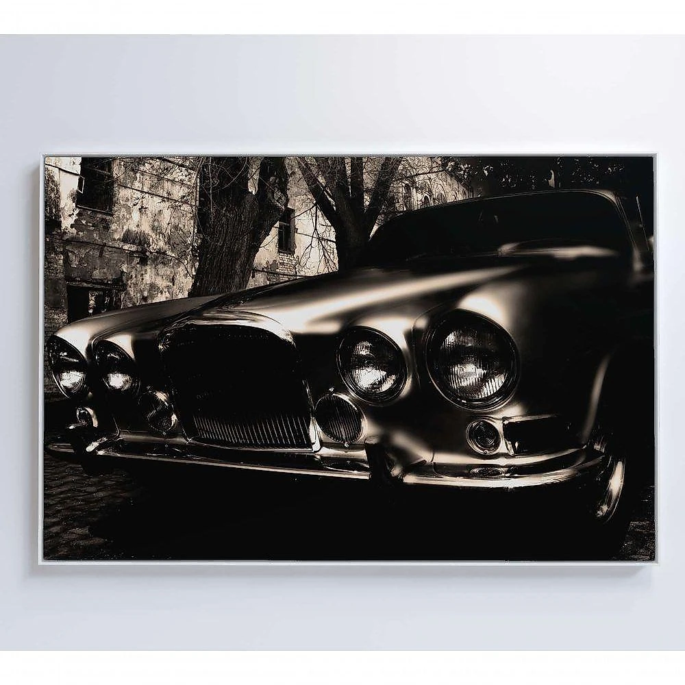Quadro Carro Clássico 90x60 Cm Adesivo Fotográfico