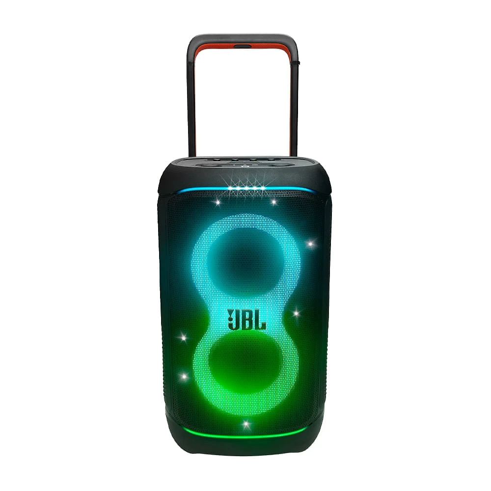 Caixa de Som Bluetooth JBL Party Box 520 BR Preta, Resistente à Respingos IPX4, Show de Luzes Futurista
