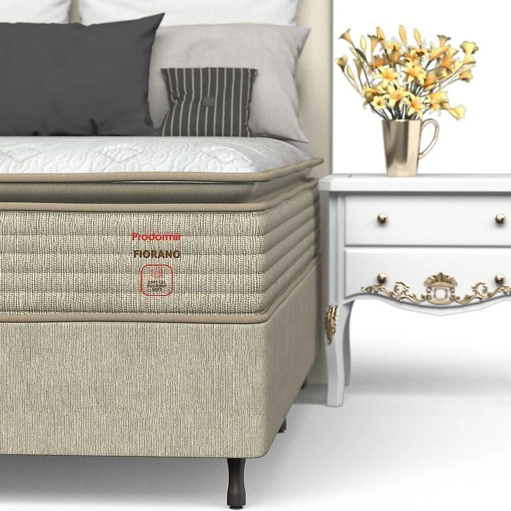 Conjunto Box Viúva Espuma Prodormir Fiorano