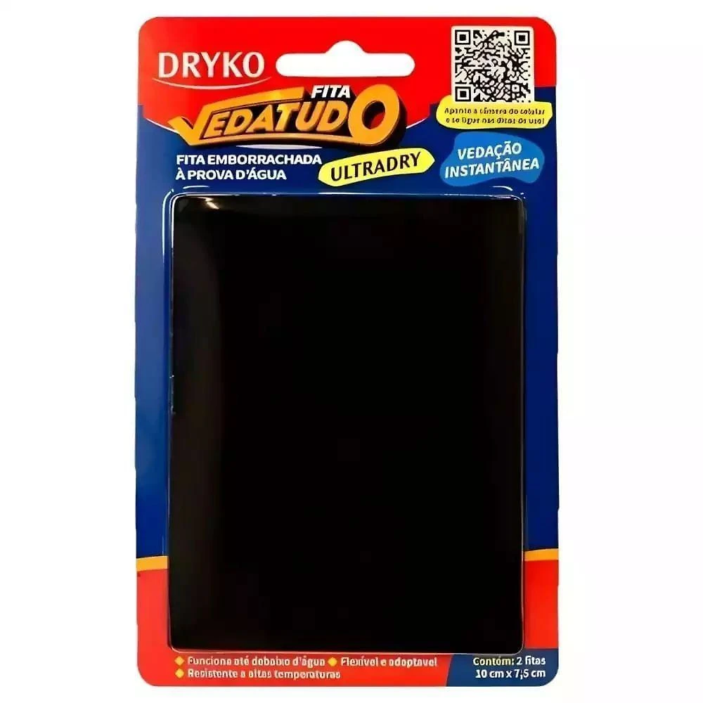 Fita Vedatudo Ultradry 10x7,5 Cm Preto - Ultradryblis-pt - Dryko