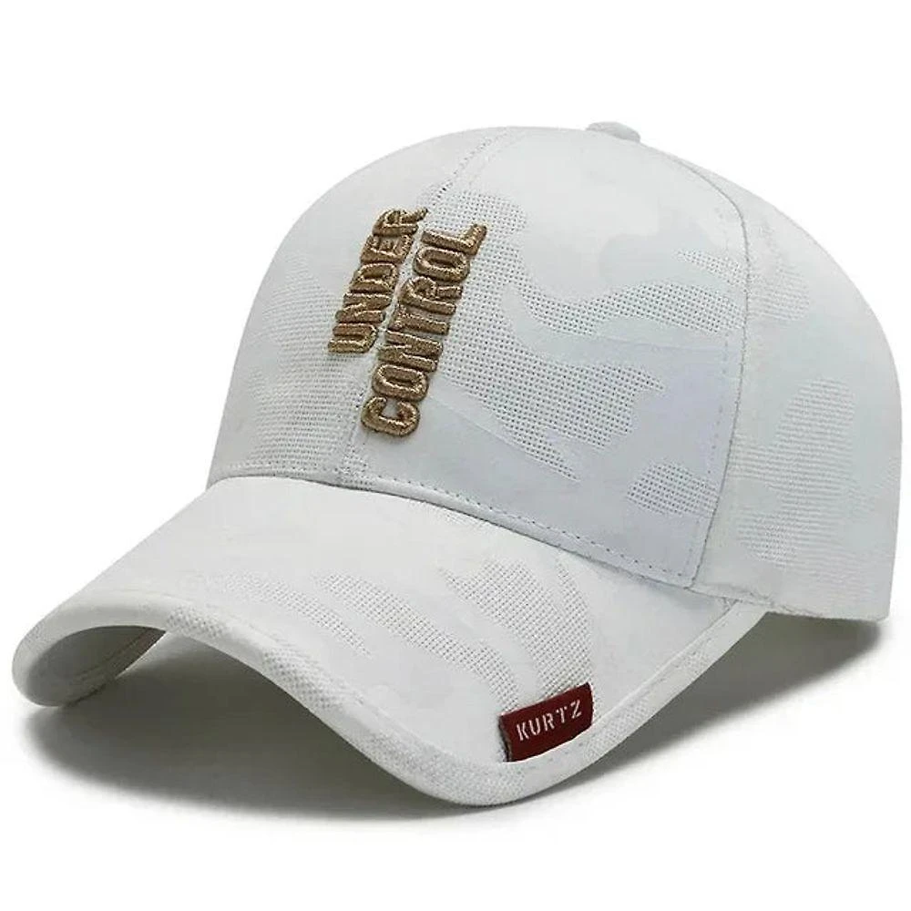 Miniatura Boné De Beisebol Masculino Esportivo Bordado Ajustavel Branco 55-60cm