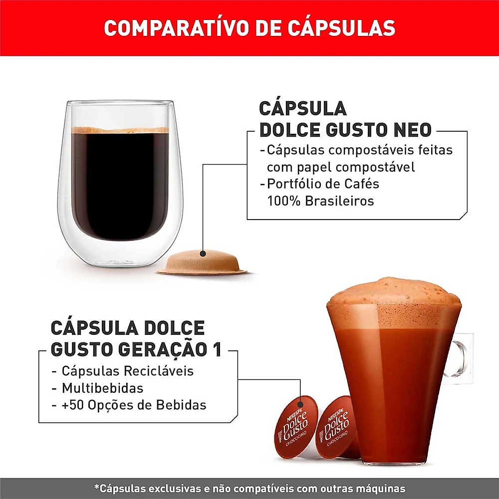 Cafeteira NEO Nescafé Dolce Gusto Preto - 110V