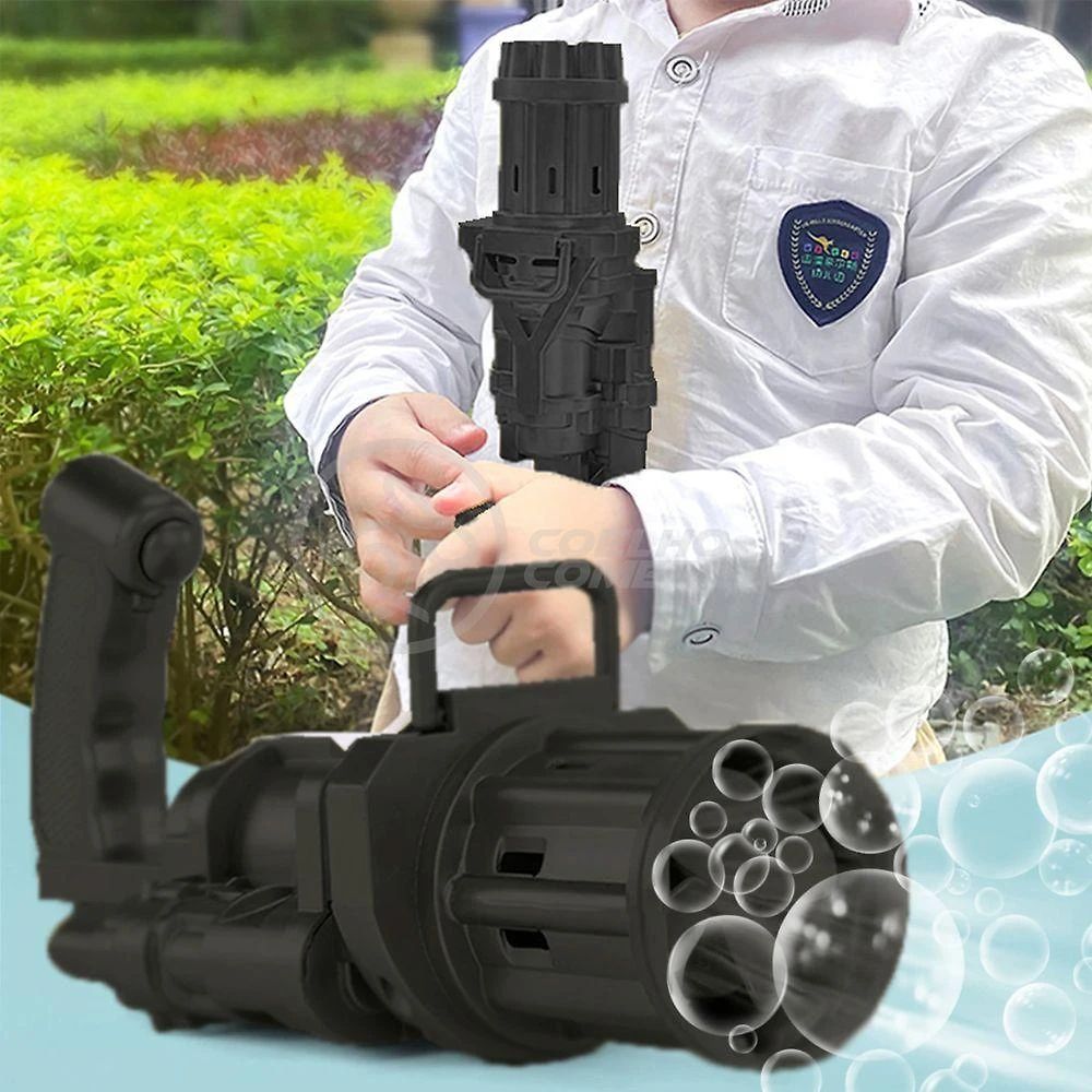 Brinquedo de Bolhas Elétrico Infantil Máquina Elétrica 8 Saídas Preto Smart Bracelet