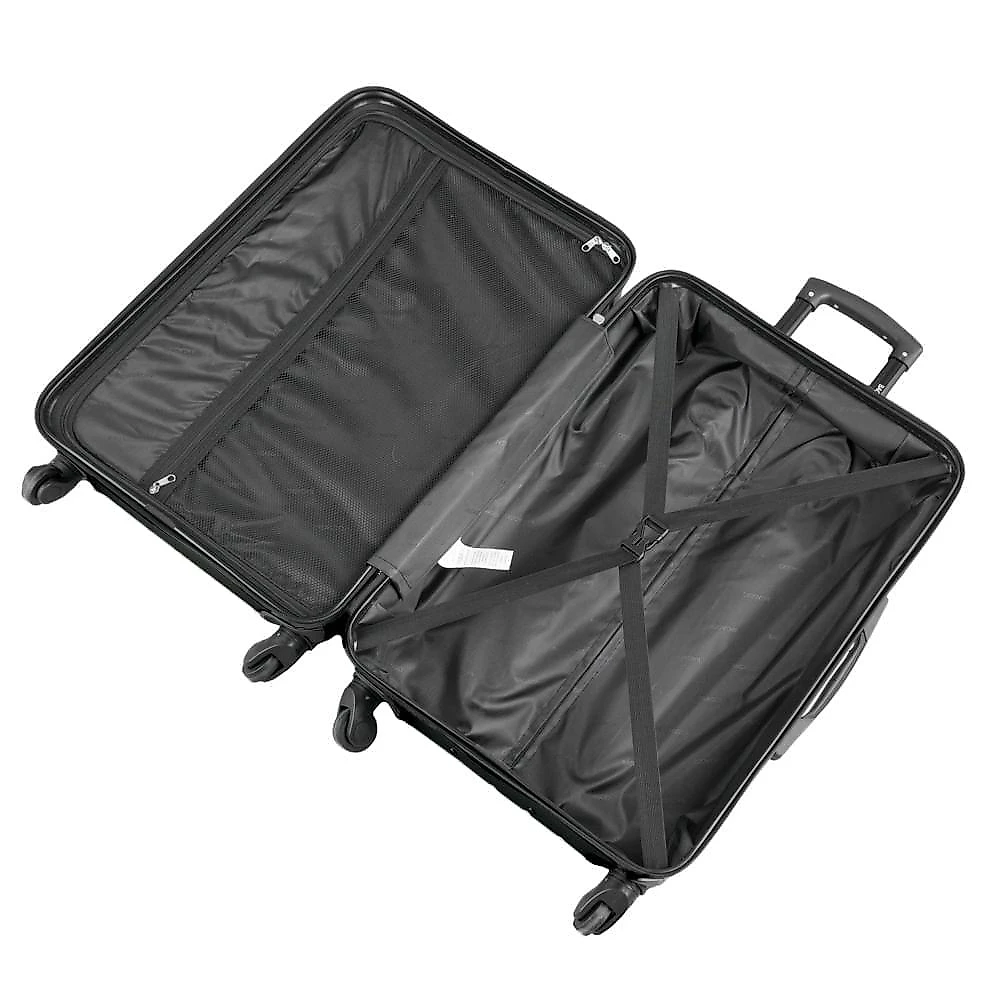 Mala Média 23 Kg ABS 4 Rodas 26" Detroit Preta Preto - M
