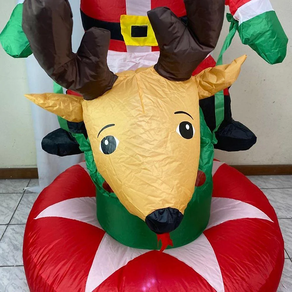 Boneco Inflavel Natal Papai Noel Gigante Natalino Rena Decoraçao Loja Shopping Condominio Predio Hall Entrada Vitrine