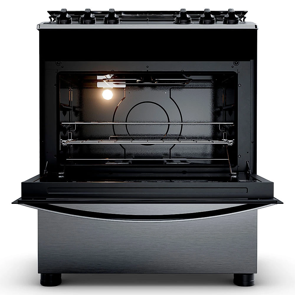 Fogão de Piso Brastemp de 05 Bocas com Turbo Chama e Grill Inox - BFS5GDR 110