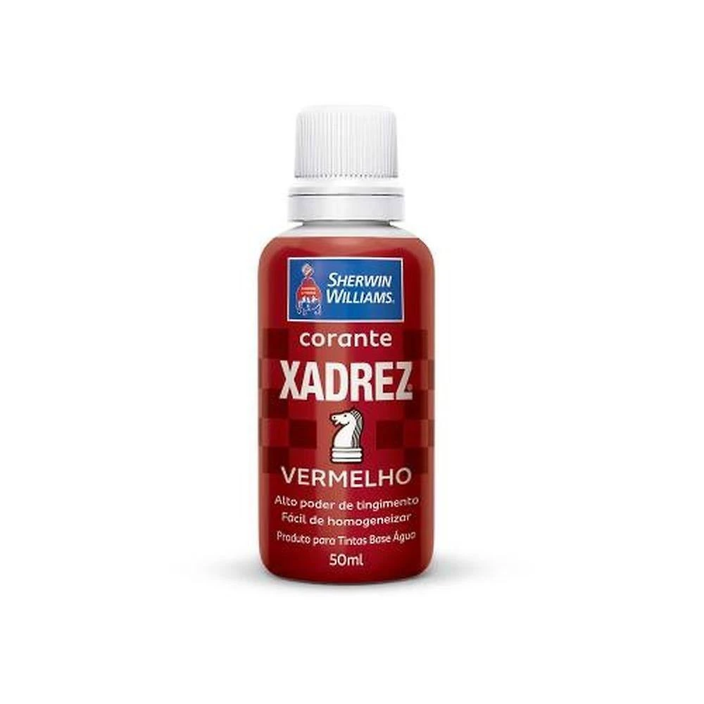 Corante Líquido Xadrez Vermelho 50ML Acrílicas e Látex Sherwin Williams