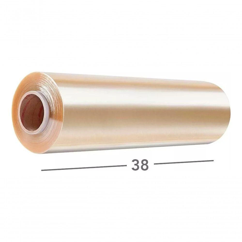 Filme Plástico para Embalagem R105 com Adesivo e Resistente 38cm X 300M Transparente Guarufilme