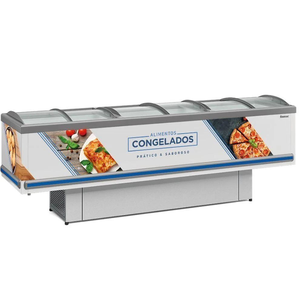 Ilha Expositor Ilha Plus Dupla Ação Gelopar GESV290C 827L Branco 220V