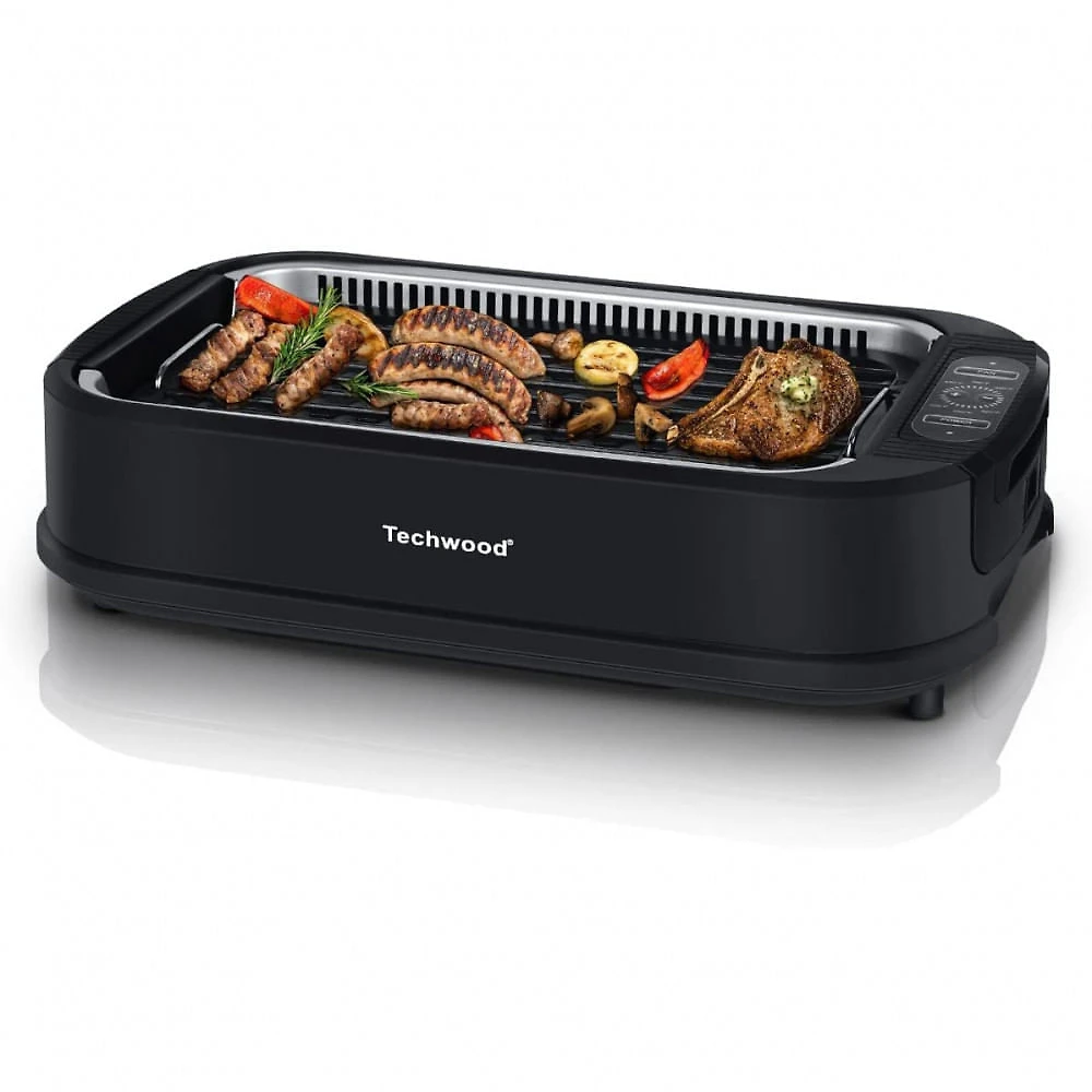Techwood Churrasqueira Elétrica Portátil serve 5 Porções com Pai