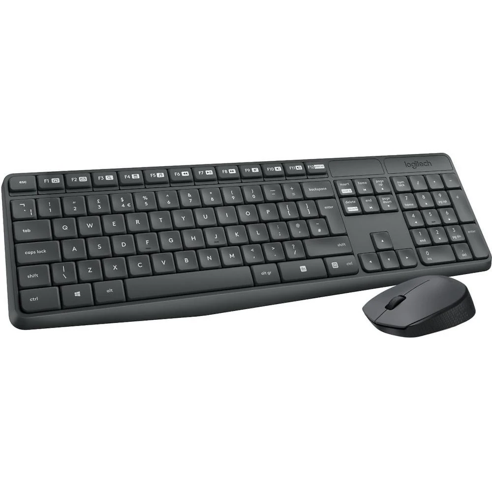 Kit Teclado e Mouse Sem Fio Logitech MK235