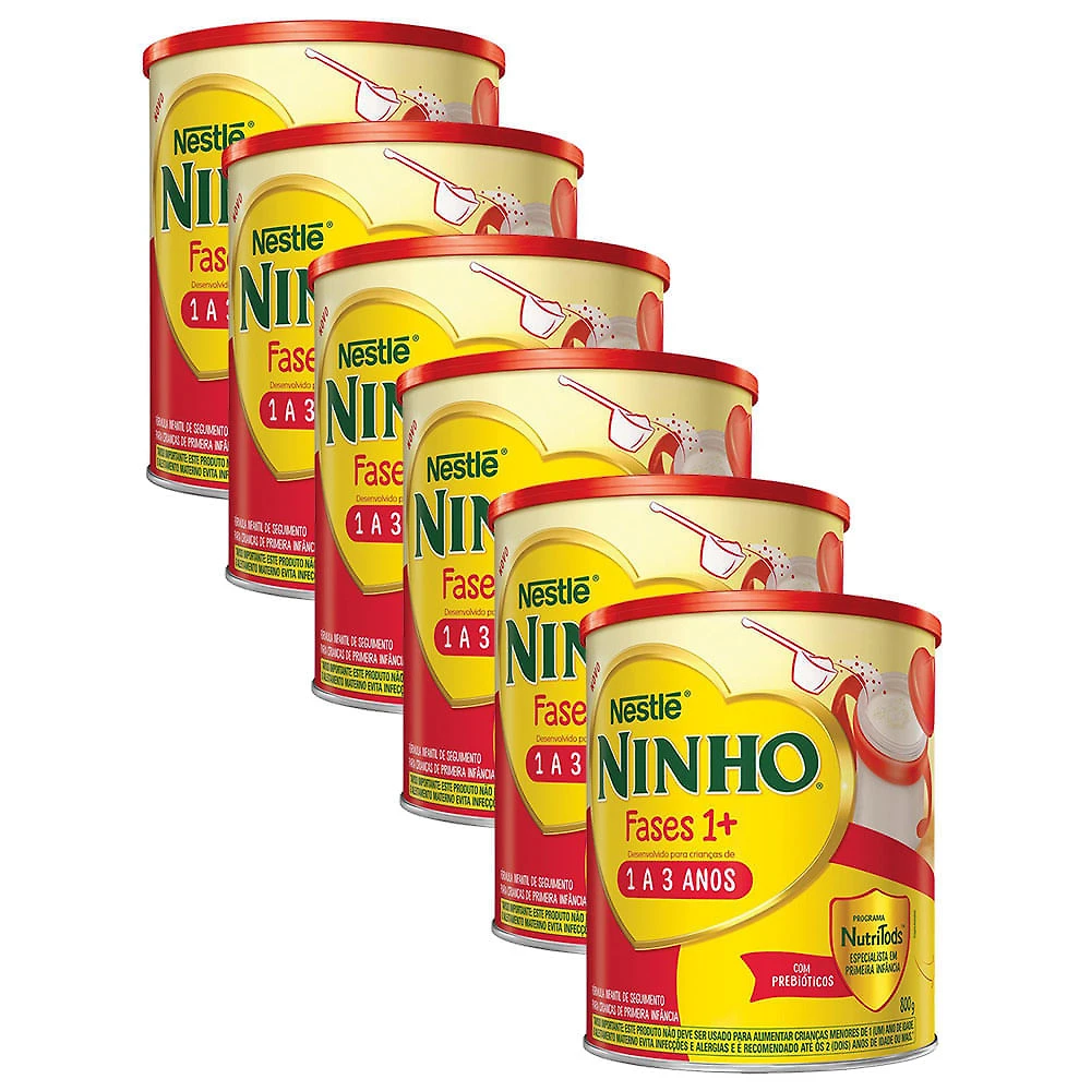 Kit 6X 800g Ninho Fases 1+ Fórmula Infantil