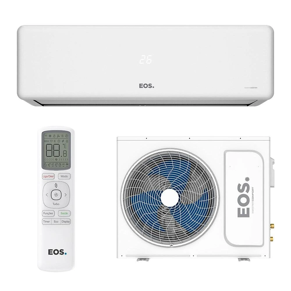 Ar-Condicionado Split 24000 BTUs EOS Master Comfort On/Off High Wall Só Frio EASM24000FI/EASM24000FE 220V