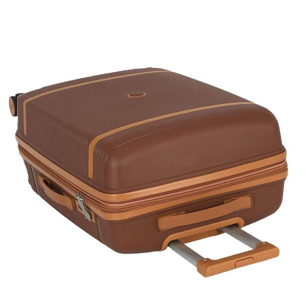 Mala de Viagem Grande 115L Polipropileno Expansiva Copenhagen Marrom Polo King