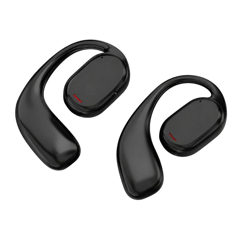 Fone de Ouvido sem Fio MDM Condução Óssea Bluetooth 5.3 Microfone Estojo com Display Preto