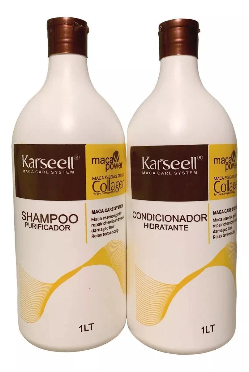 Miniatura Kit Shampoo E Condicionador Karseell Collagen Hidratação 1L