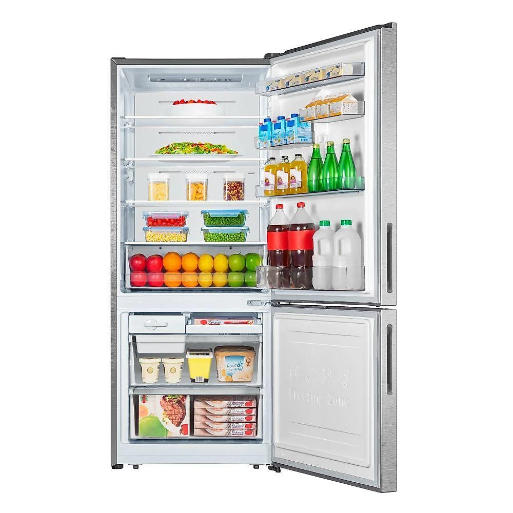 Geladeira Hisense Inverse Frost Free Inverter 417L RB422 Inox 110V