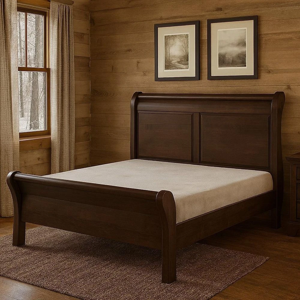 Cama de Casal 160m Madeira Maciça Amsterdã