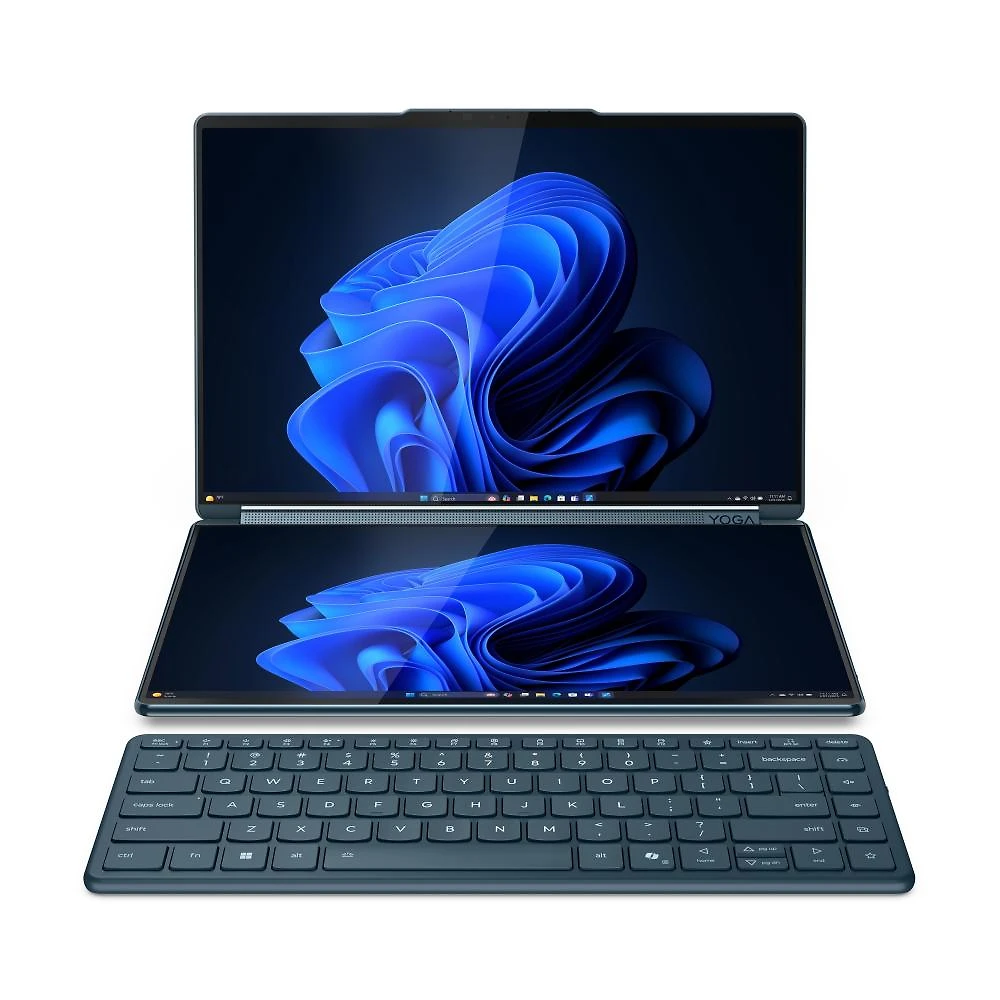 Notebook Lenovo Yoga Book 9 14IAH10 Intel Core Ultra 7 255H 16GB 512GB SSD Windows 11 14" - 83KJ001TBR Tidal Teal