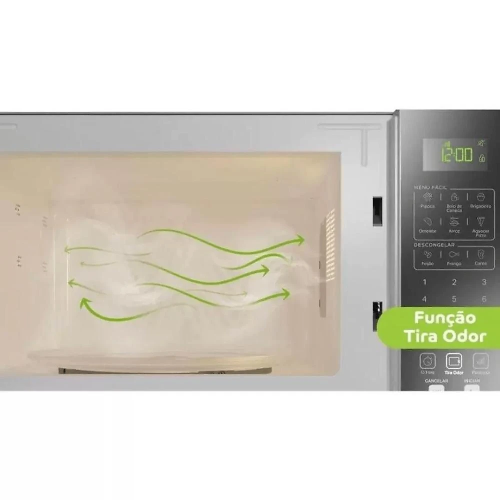 Micro-ondas Consul cinza espelhado 32 Litros CMS46AR 127V