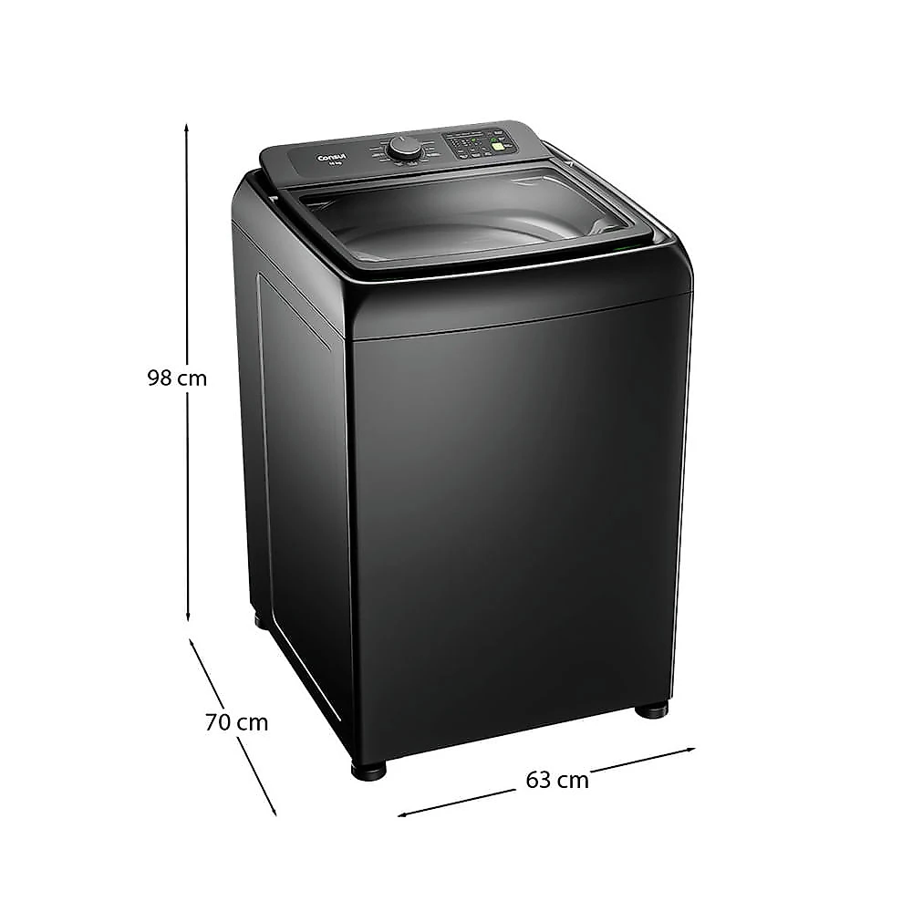 Máquina de Lavar 16Kg Platinum com Modo Eco CWN16A9 Consul Cinza - 110V