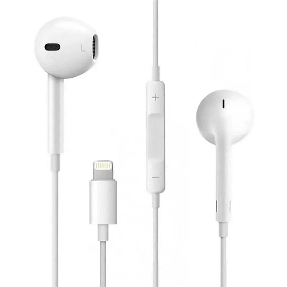 Fone de Ouvido in-ear Aquilae Lightning Iphone 7 8 Plus X XS Max XR 11 12 13 14 15 16 com Microfone