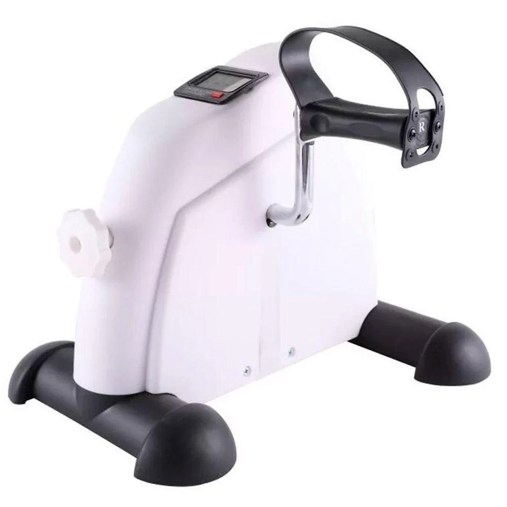 Mini Bicicleta Ergométrica Lorben Branca Fisioterapia Reabilitação Com Monitor Digital Gt380-w