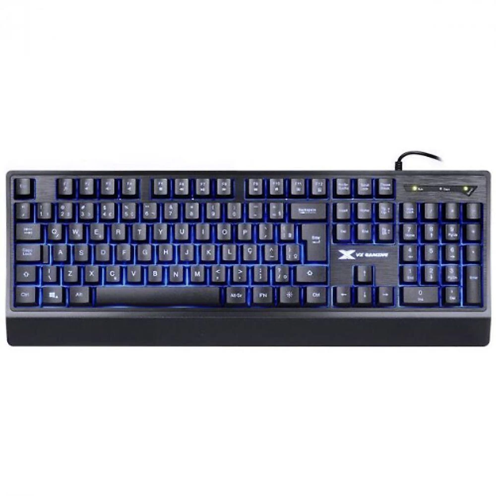 Teclado Gamer Vinik Defender GT300 USB LED RGB 7 Cores ABNT2 107 Teclas Preto