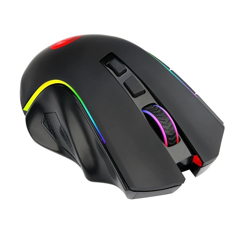 Miniatura Mouse Gamer Sem Fio Redragon Griffin, 8000 DPI, 8 Botões, Wireless, Preto - M602-KS