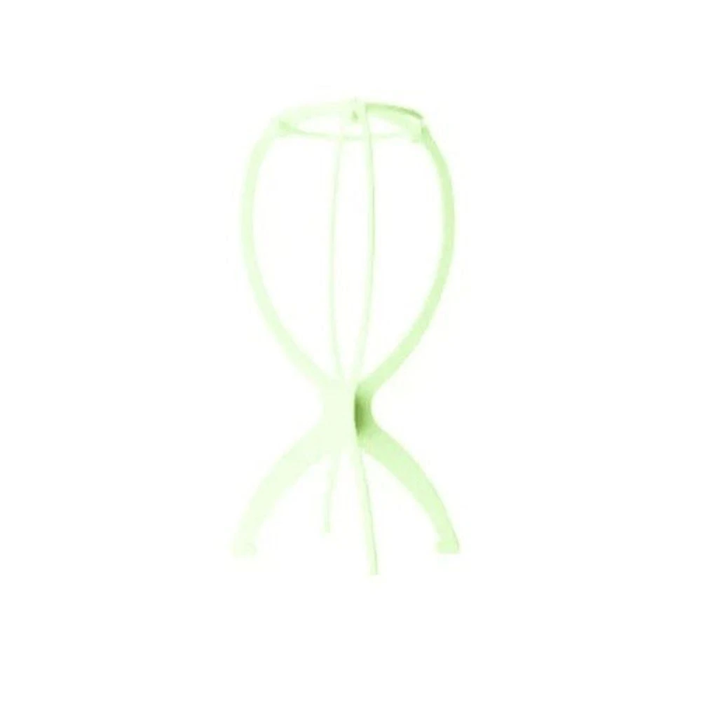Kit 5 Suporte Dobrável para Peruca Descanso Secagem Natural Plástico Verde OEM