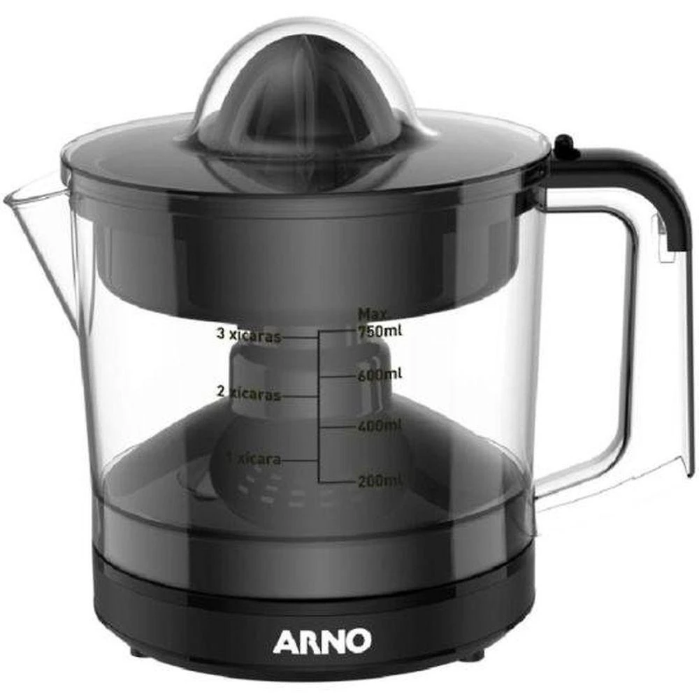 Espremedor de Frutas Express 40W Jarra 750ML com Filtro Ajustável Preto Arno
