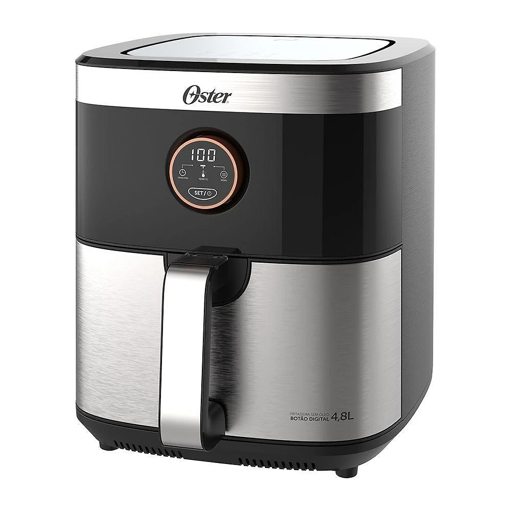 Fritadeira elétrica oster 4,8 litros black&inox 127v ofrt660