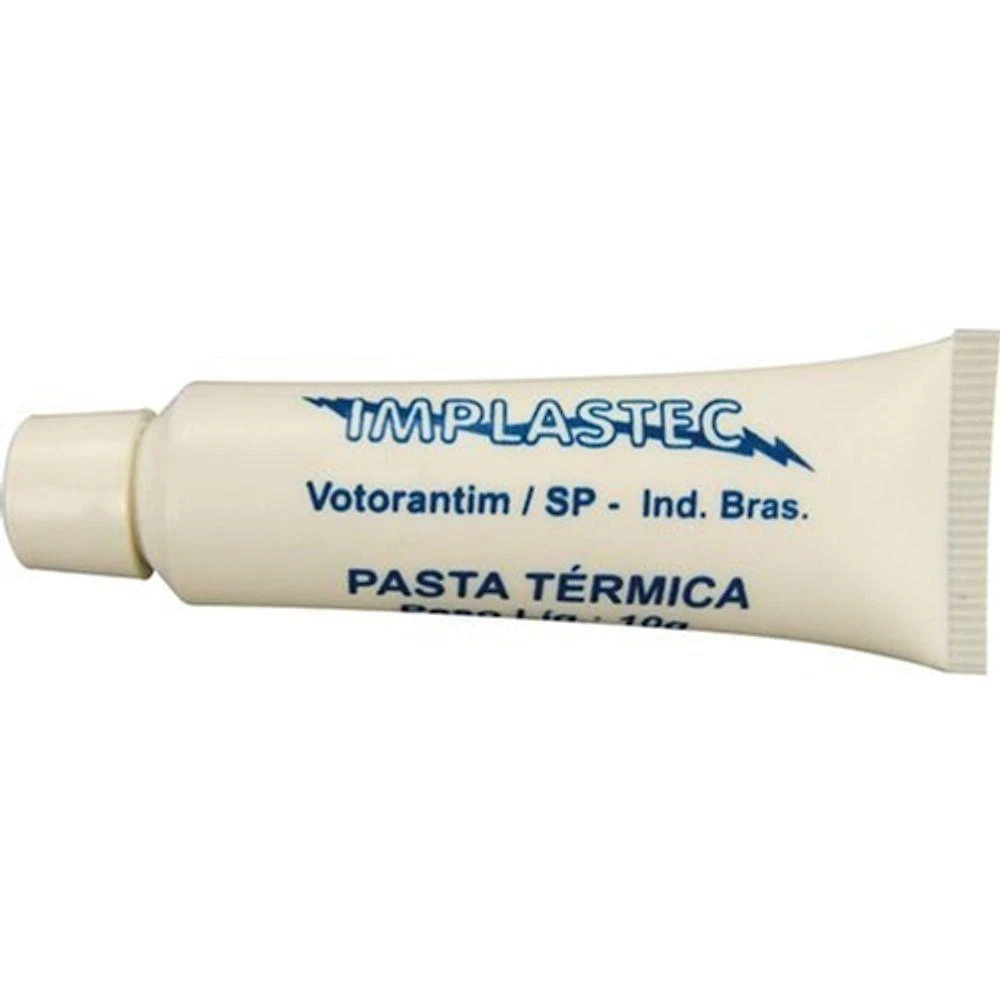 Pasta Térmica de Silicone Implastec Ipt para Dissipador de Calor Kit 5 Bisnagas 10g Branco