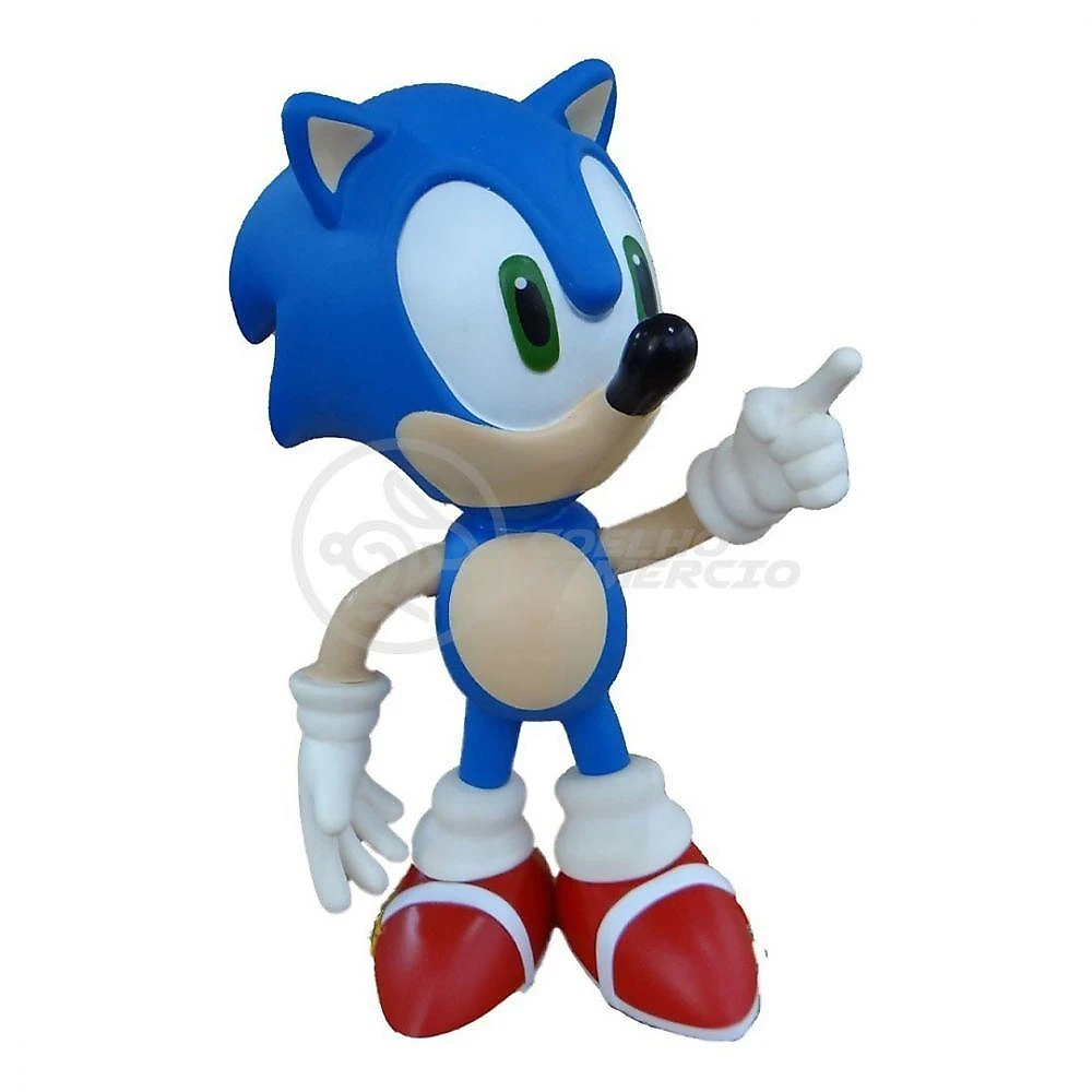 Boneco Action Figure Sonic Articulado 23cm