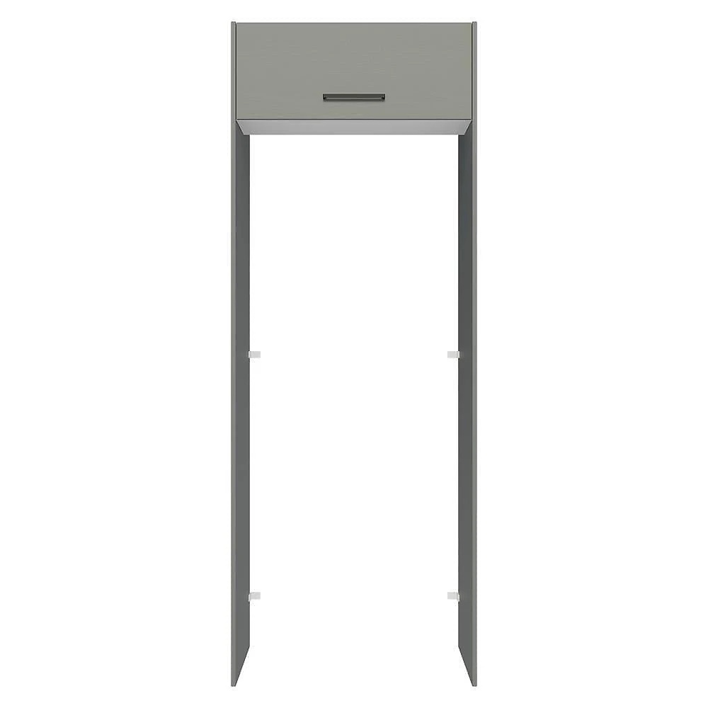 Porta-geladeira 83 Cm 1 Porta Basculante Cinza/branco/cinza Agata Madesa Cinza/branco/cinza