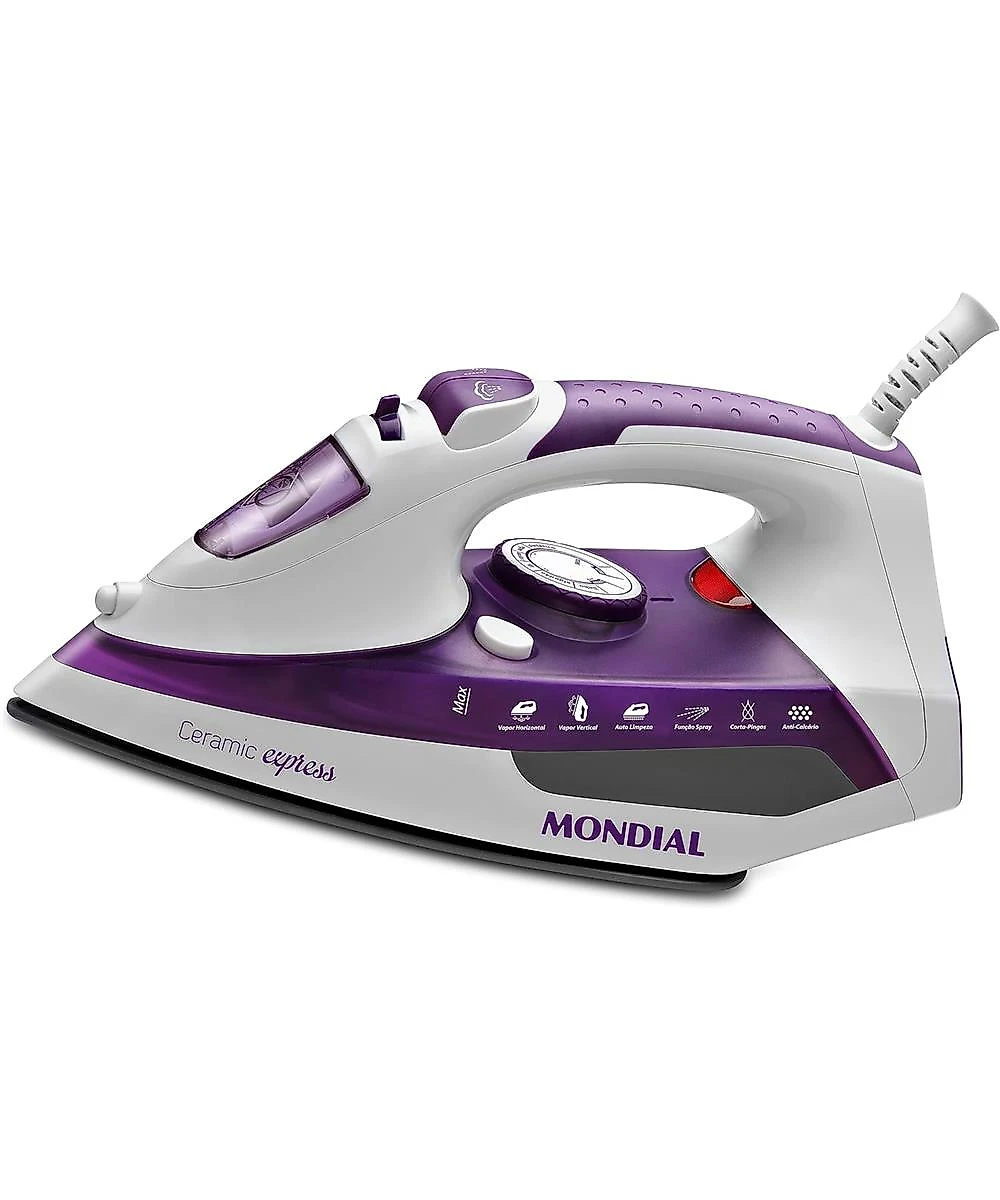 Ferro a Vapor Mondial F-40 Ceramic Express