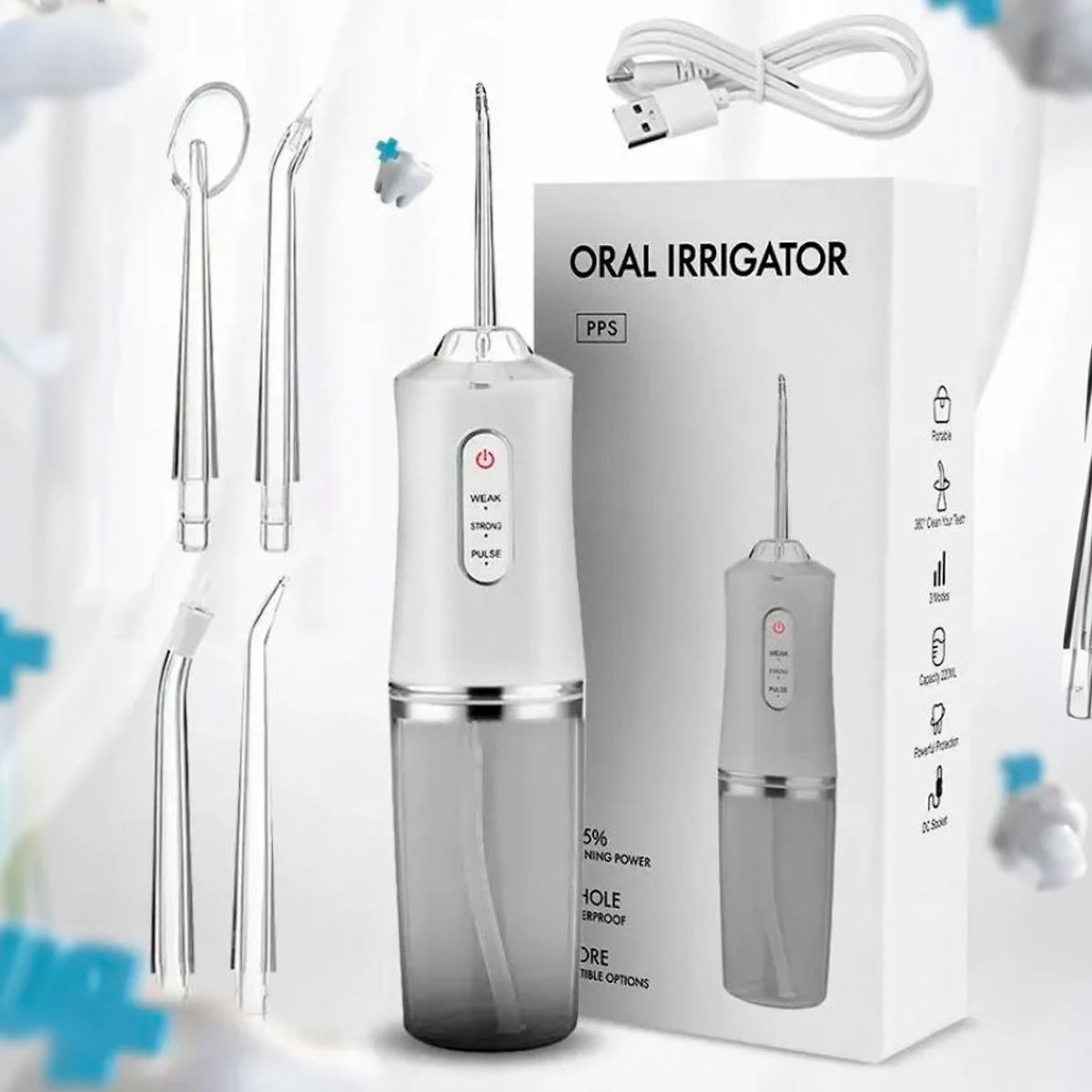 Irrigador Oral Mornwell 2 Bicos Limpeza Profunda