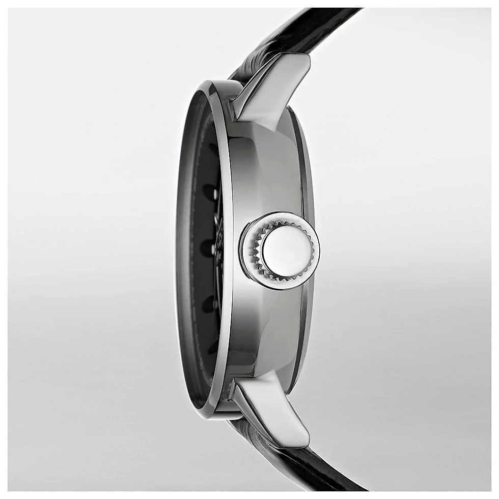 Relic by Fossil ZR77224 Relógio Masculino Analógico Automático de Couro, Preto, Prata