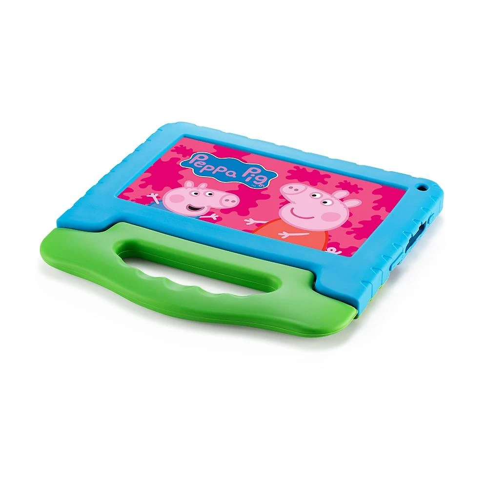Tablet infantil peppa pig com controle parental 4gb ram + 64gb + tela 7 pol + case + wi-fi + android 13 + quad core multi - nb420out [reembalado]