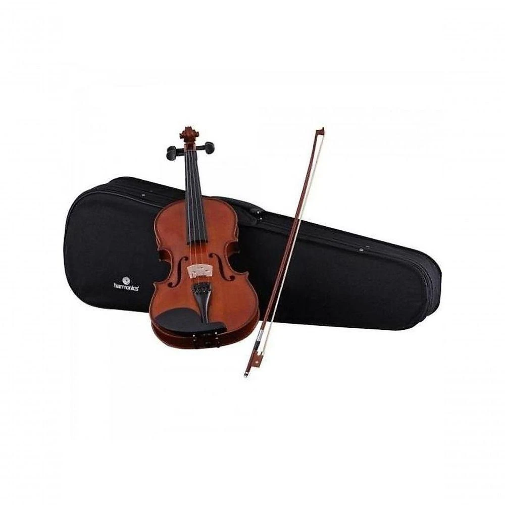Violino VA-12 1-2 Natural com Acabamento em Verniz Brilhante Marrom Harmonics