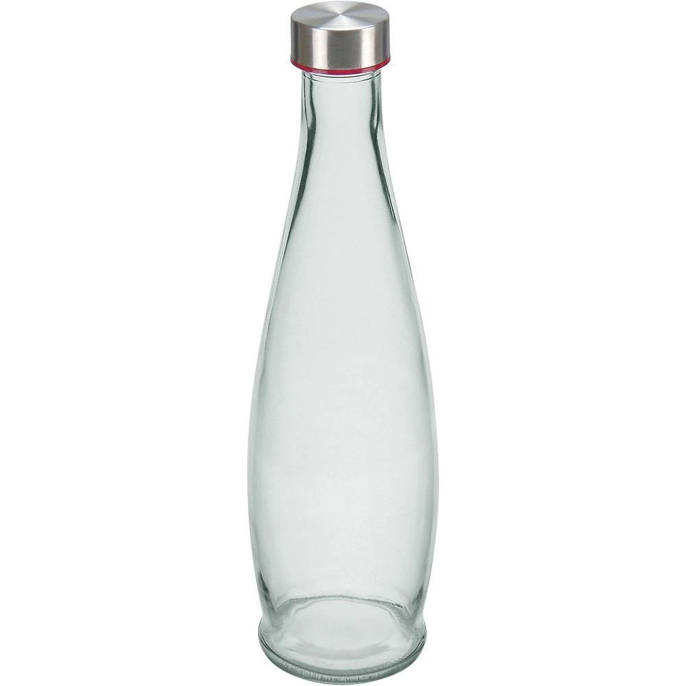 Garrafa Home&co Vidro Com Tampa 1 Litro Reutilizável