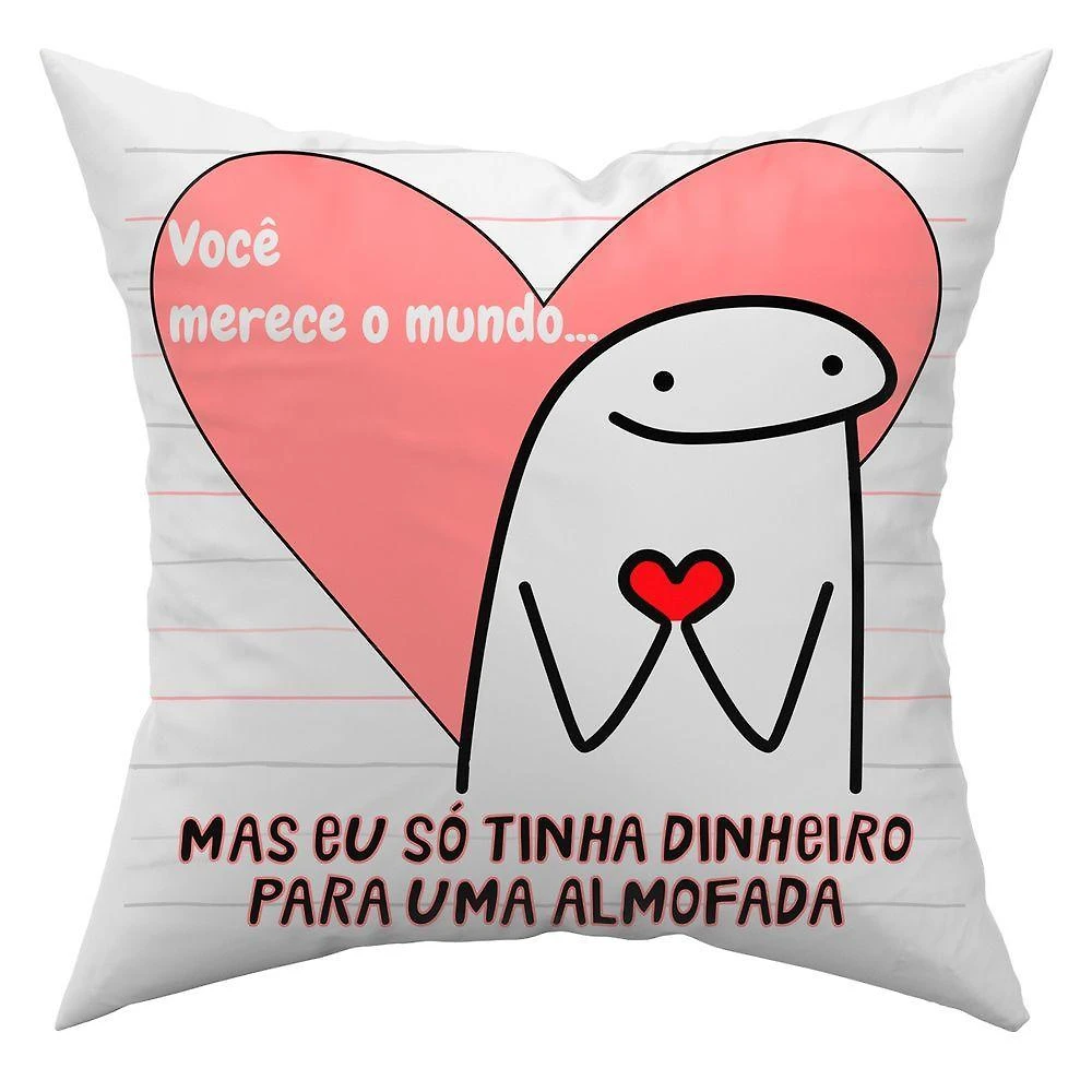 Almofada Avulsa Cheia 45Cm X 45Cm Voce Merece O Mundo