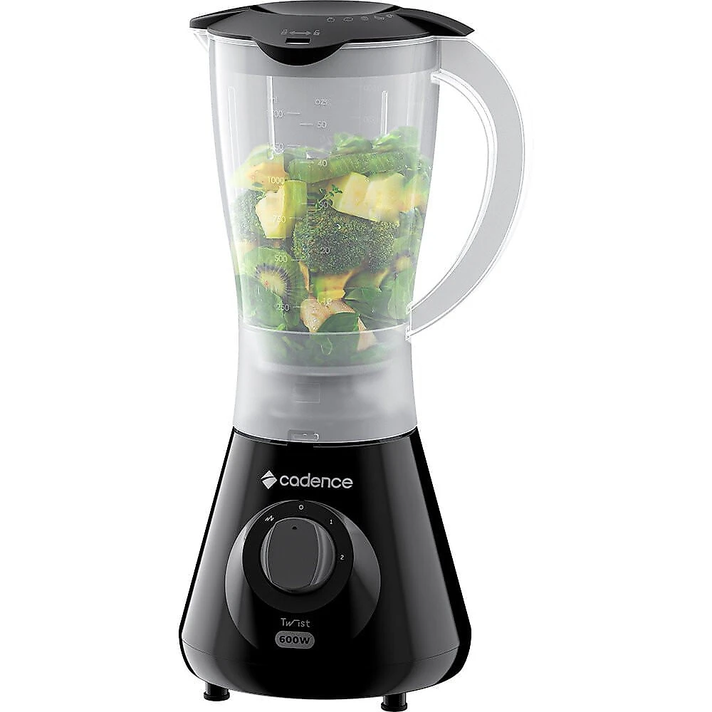 Liquidificador Cadence Twist, 1,5 Litros, 600W, LIQ100 Preto - 110V