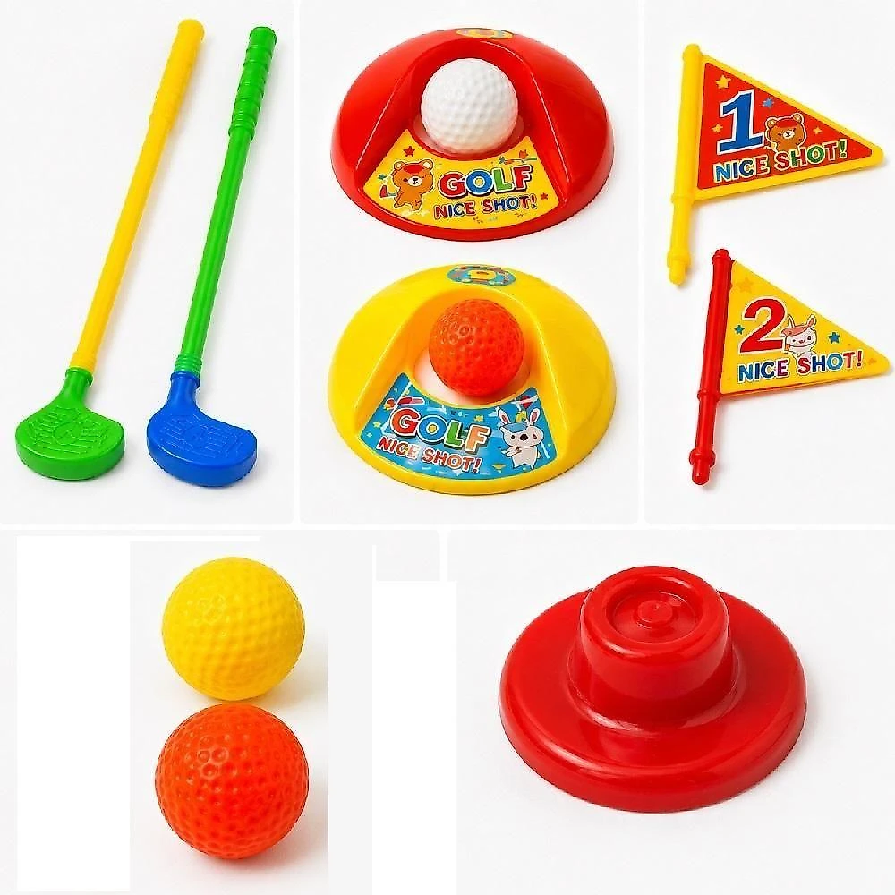 Jogo de Golfe Infantil Mini Golf 11 Peças com 2 Tacos e 4 Bolinhas Yeet