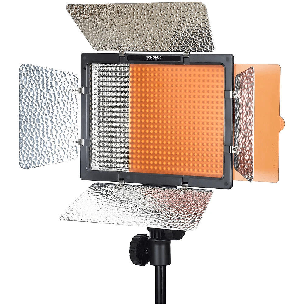Kit Painel Iluminador LED Yongnuo YN600L II Bi-Color Video Light com Fonte DC 12V 5Amp (Bivolt)
