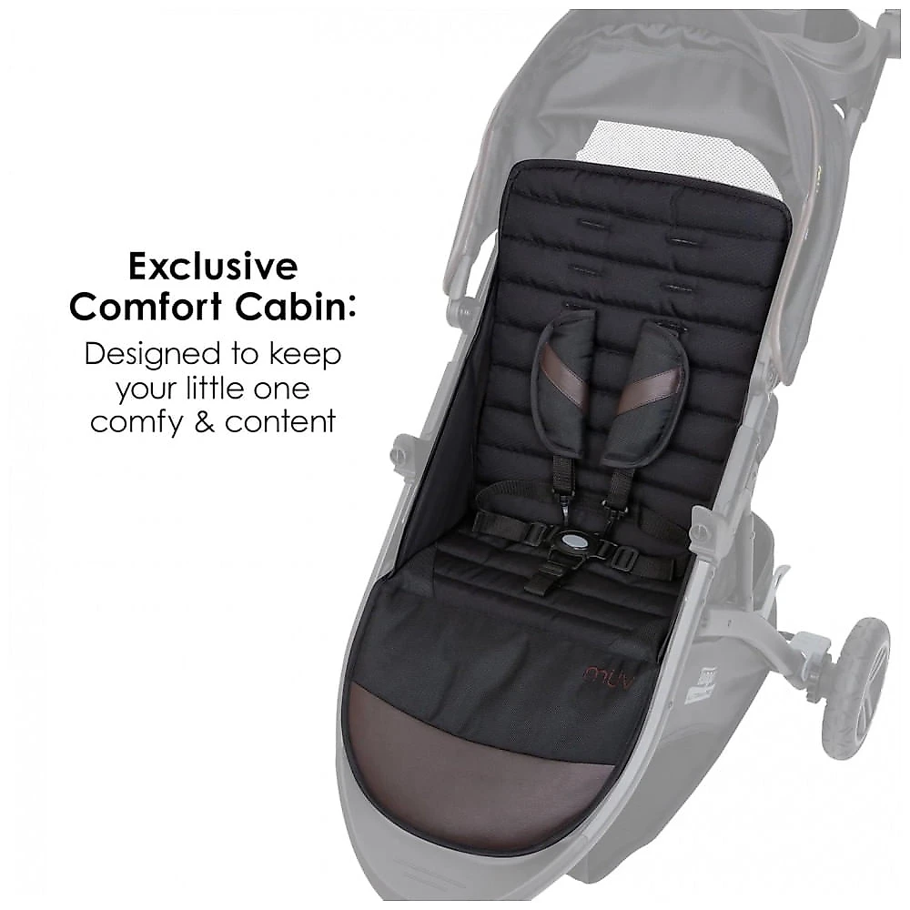 Sistema de Viagem Baby Trend Tango Pro Marrom com Cadeirinha Ally 35 para Recém-nascido até 15,9 kg brazilborder-0827000840333