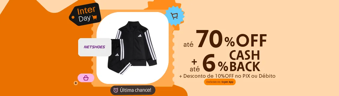 Netshoes com até 6% de cashback