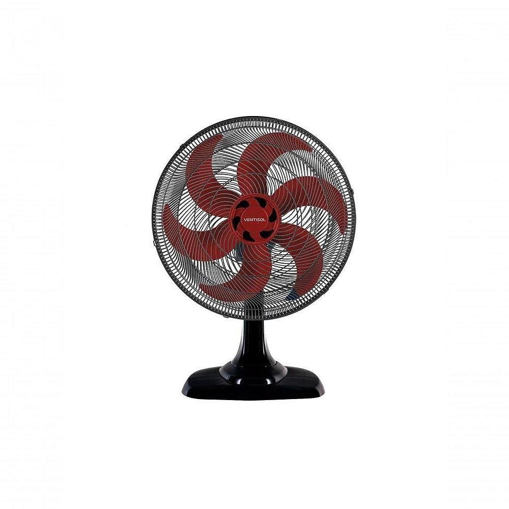 Ventilador de Mesa 135W 50CM 6 Pás 3 Velocidades Preto, Vermelho Osc Mesa Turbo 6 220V